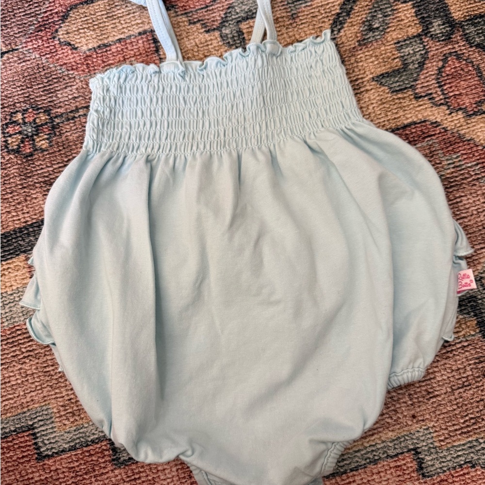 Ruffle Butts Sky Blue Baby Outfit